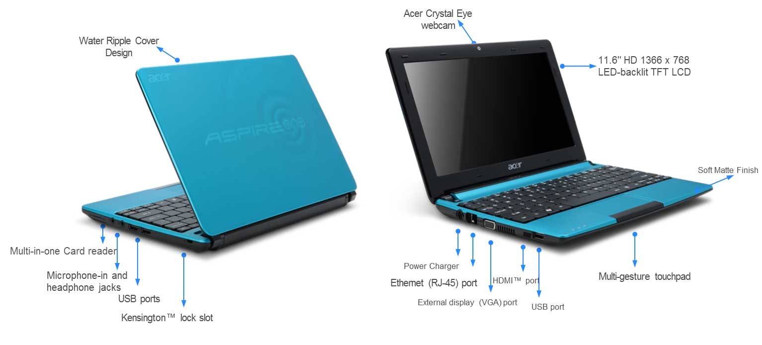 Spesifikasi dan Harga Laptop Acer Aspire One 722