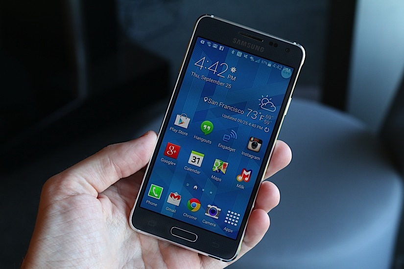 Samsung Galaxy A3 on Hand