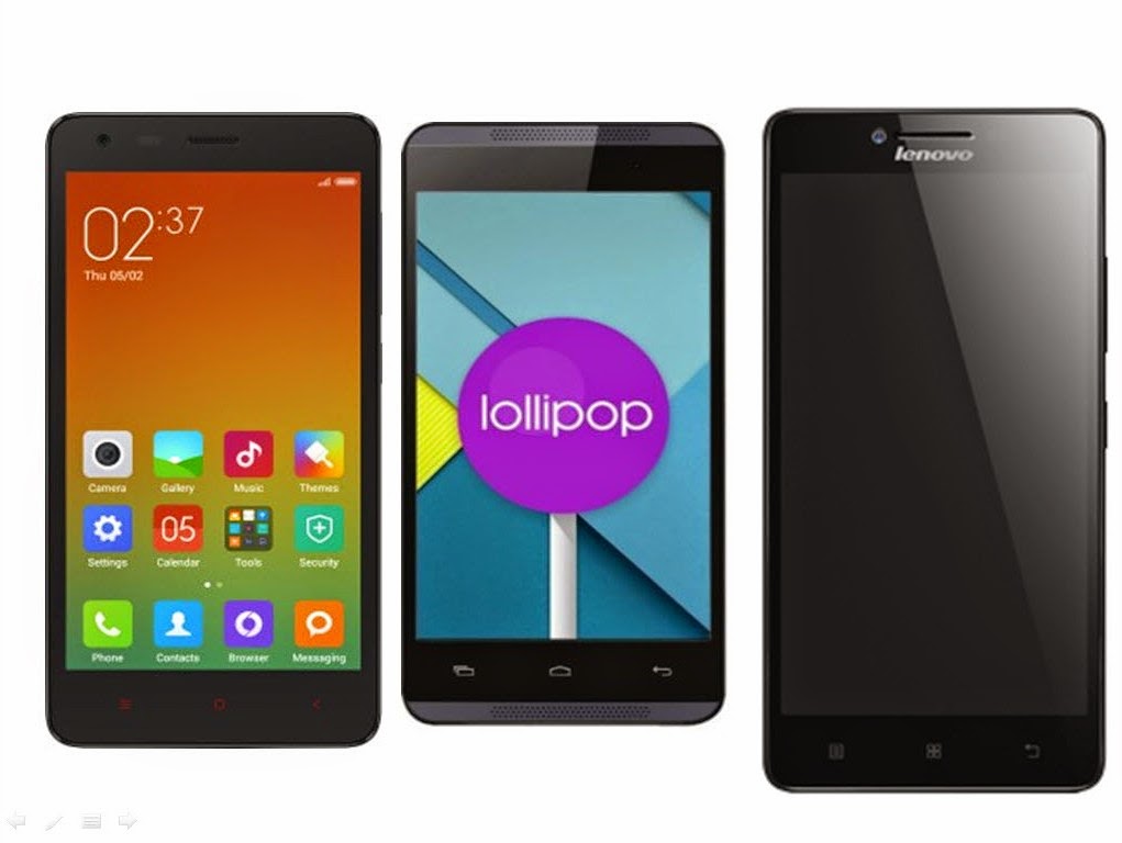 Perbandingan Xiaomi Redmi 2 Vs Android One Vs Lenovo A6000