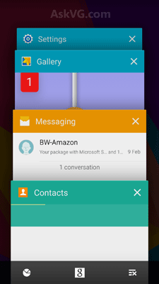 Recent Apps Android Lollipop