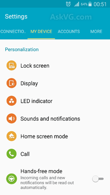 Setting Android Lollipop