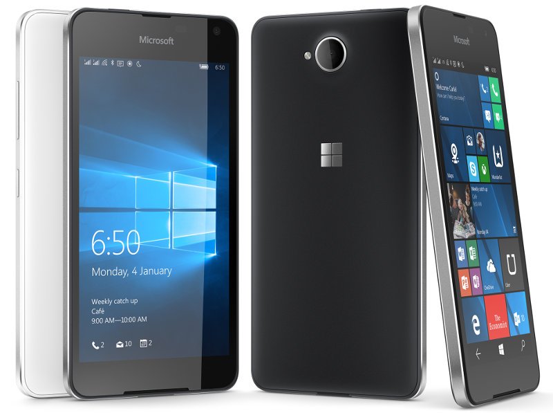Desain Microsoft Lumia 650