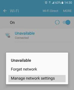 Pengaturan Wi-Fi Android