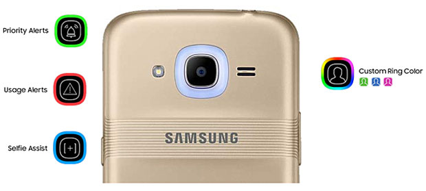 Fitur Glow Samsung Galaxy J2 (2016)