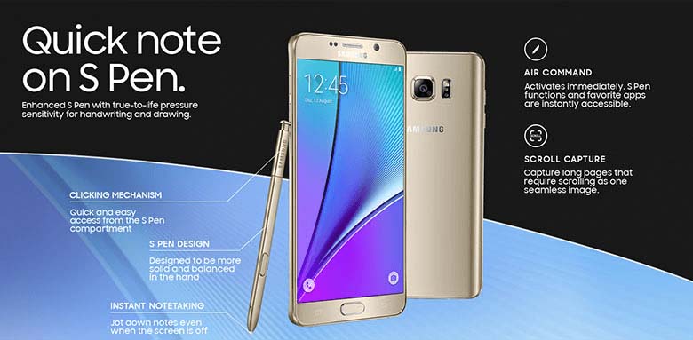 Spesifikasi Samsung Galaxy Note 5