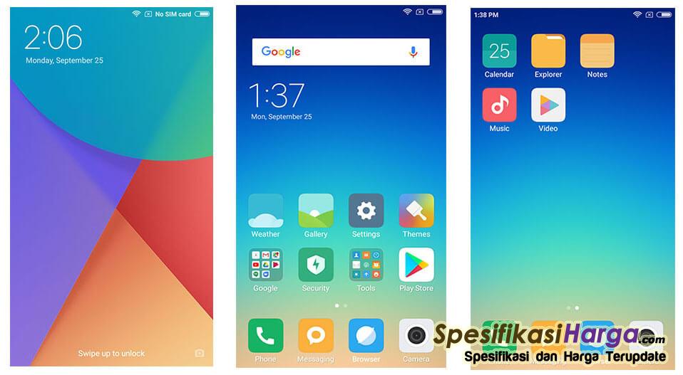 Antarmuka Xiaomi Redmi Note 5A Prime